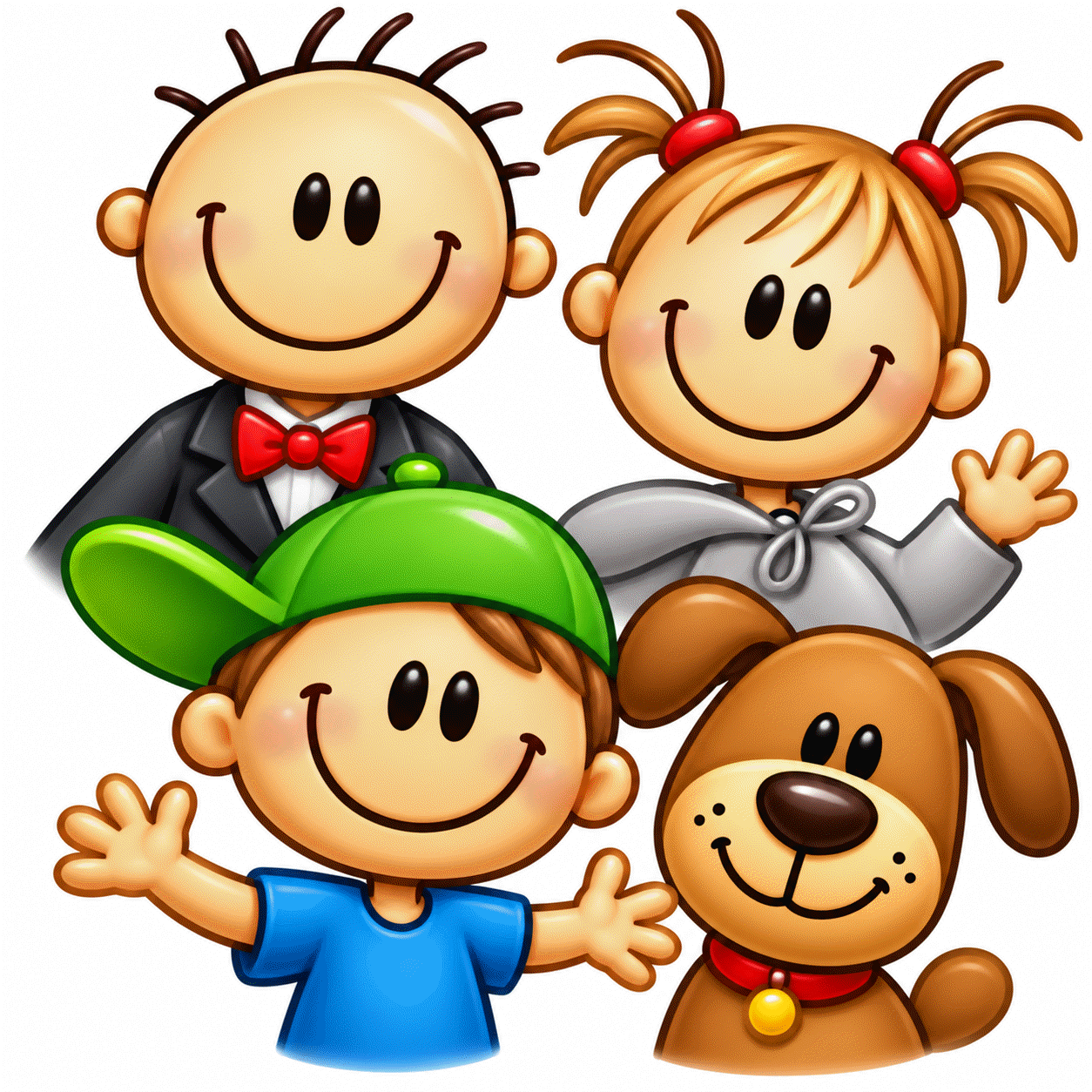 Esempio di adesivo famiglia personalizzato