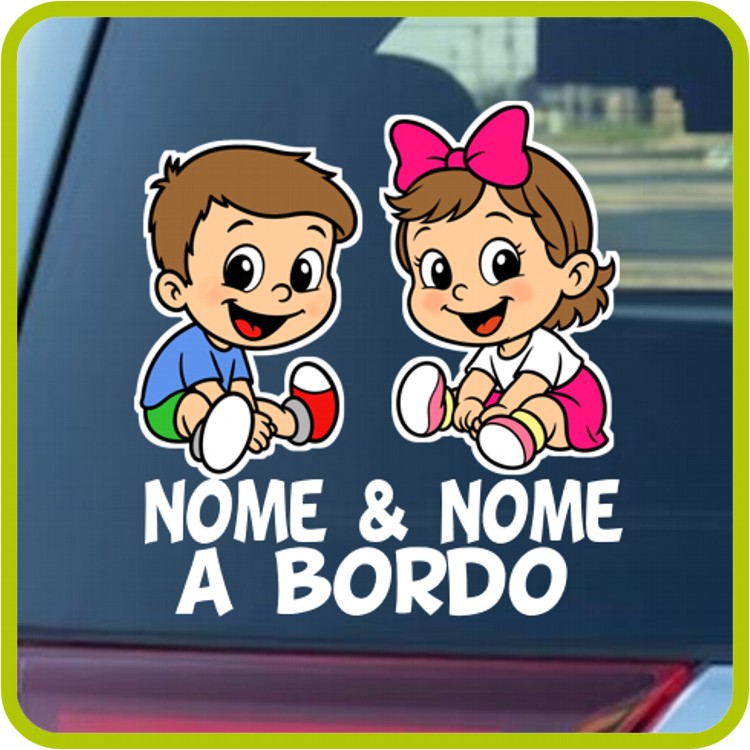 Adesivo famiglia personalizzato